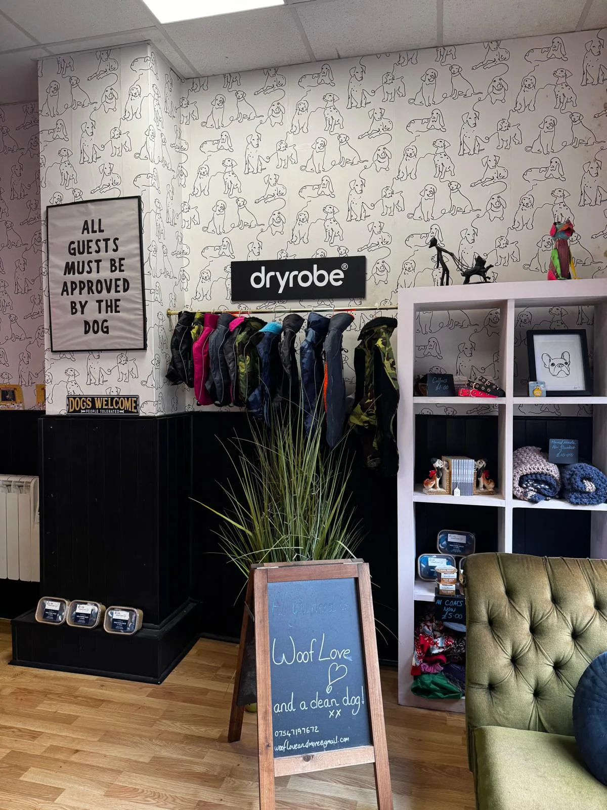 Inside the Woof Love & More shop in Grantham